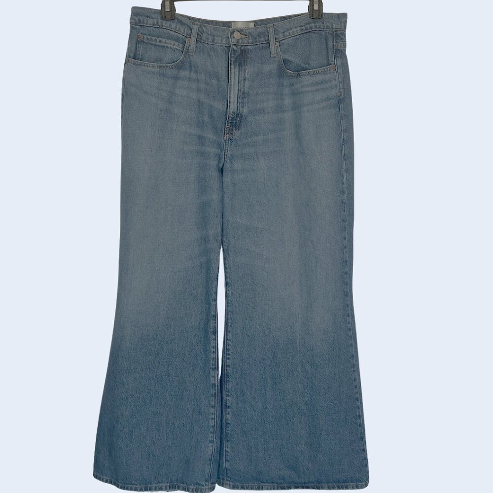 FRAME Women’s Wide Leg Jeans – Classic Blue Denim | Size 33 | Excellent Conditio